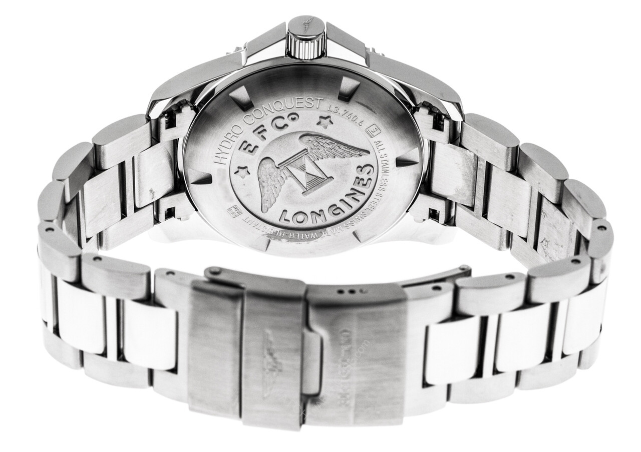 Buy Longines HydroConquest Black Dial Steel Men's Watch L37404966 /  L3.740.4.96.6 Online in Senegal. 312837736953